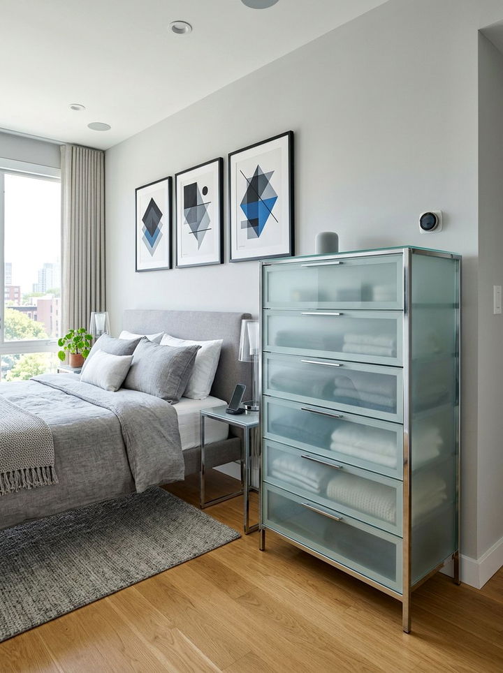 Contemporary Tall Dresser Glass - 30 bedroom tall dressers