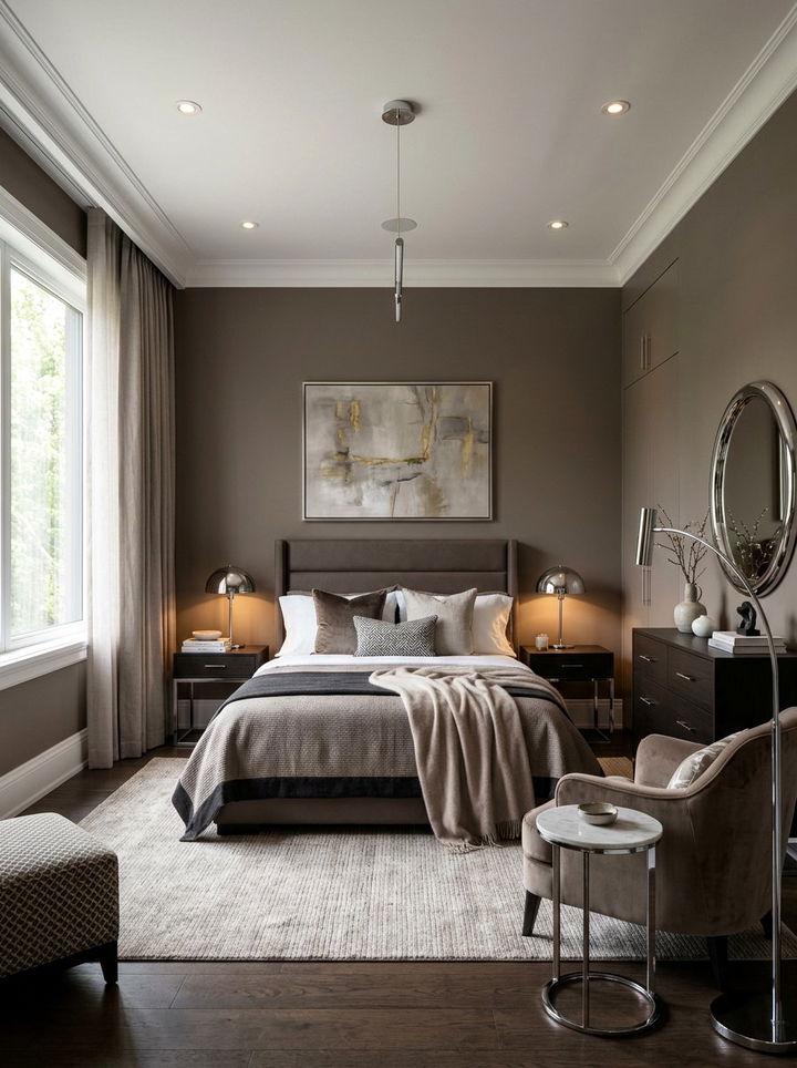 Contemporary Taupe Bedroom - 30 cool neutral bedroom ideas