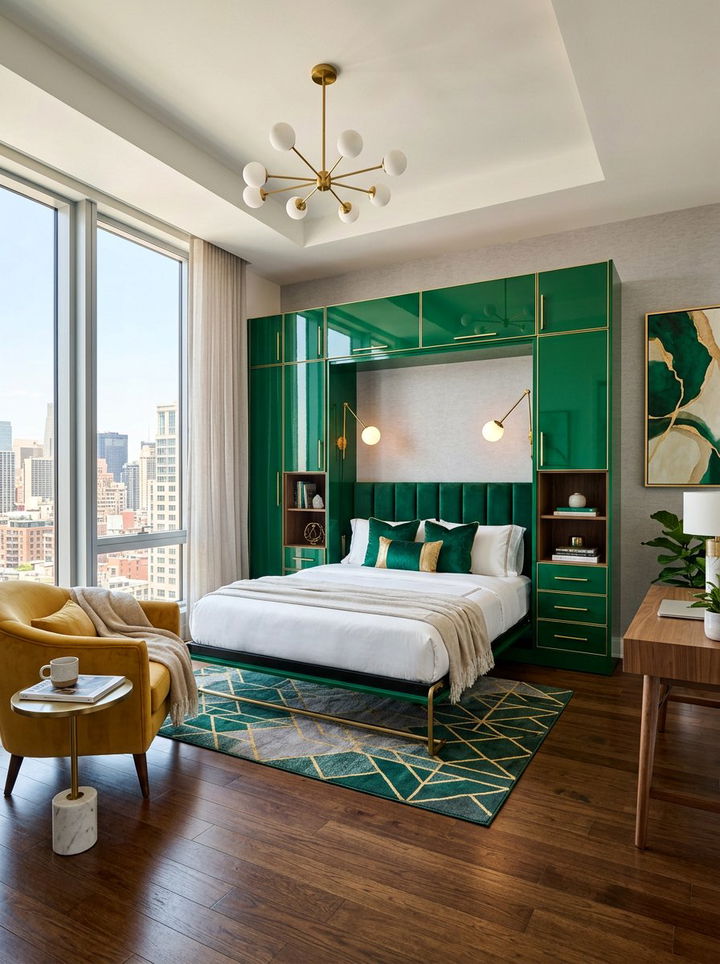 Contemporary Wall Bed - 30 bedroom wall bed ideas