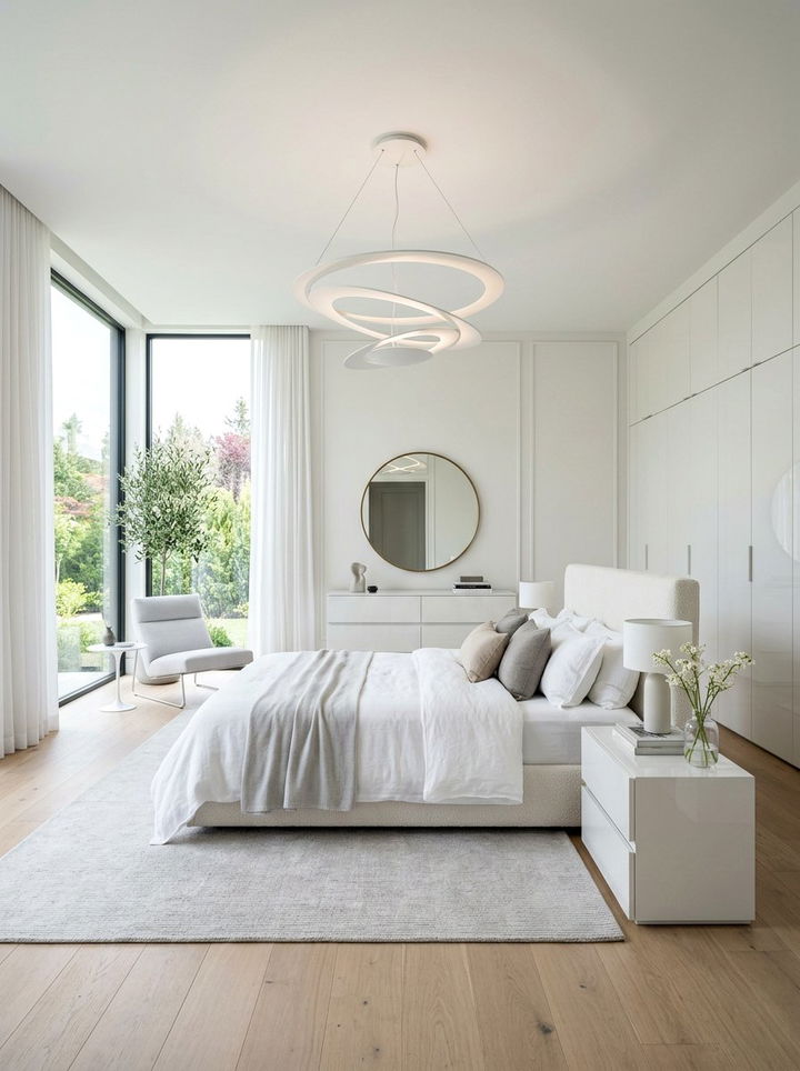 Contemporary White Bedroom - 30 bright white bedroom ideas