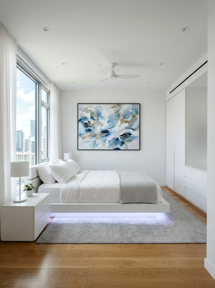 Contemporary White Bedroom - 30 cool white bedroom ideas