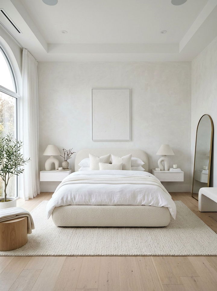 Contemporary White Bedroom - 30 white bedroom decor ideas