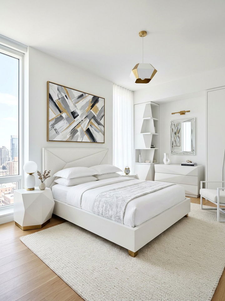 Contemporary White Bedroom Style - 30 bedroom white walls
