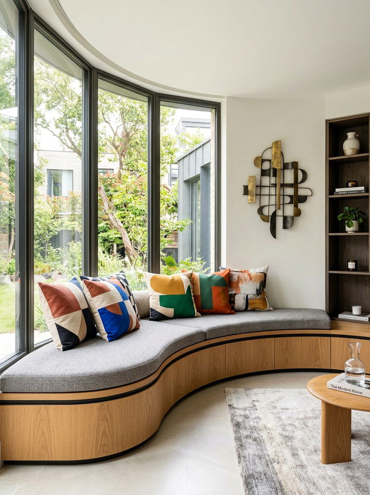 Contemporary Window Seat - 30 bedroom window seat ideas