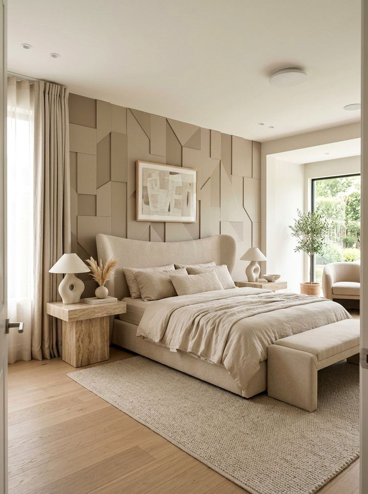 Contemporary beige bedroom - 30 beige bedroom design ideas