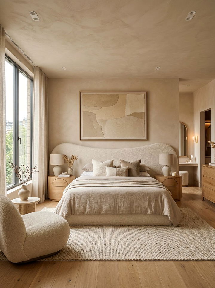 Contemporary beige bedroom - 30 all beige bedroom ideas