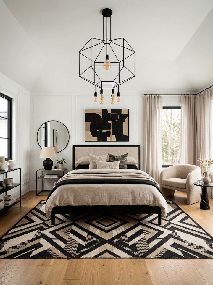 Contemporary black and beige bedroom - 30 black and beige bedroom color combo