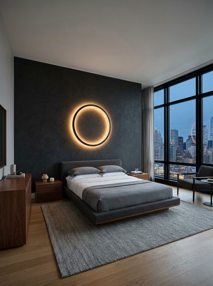 Contemporary ring bedroom sconce - 30 bedroom sconces