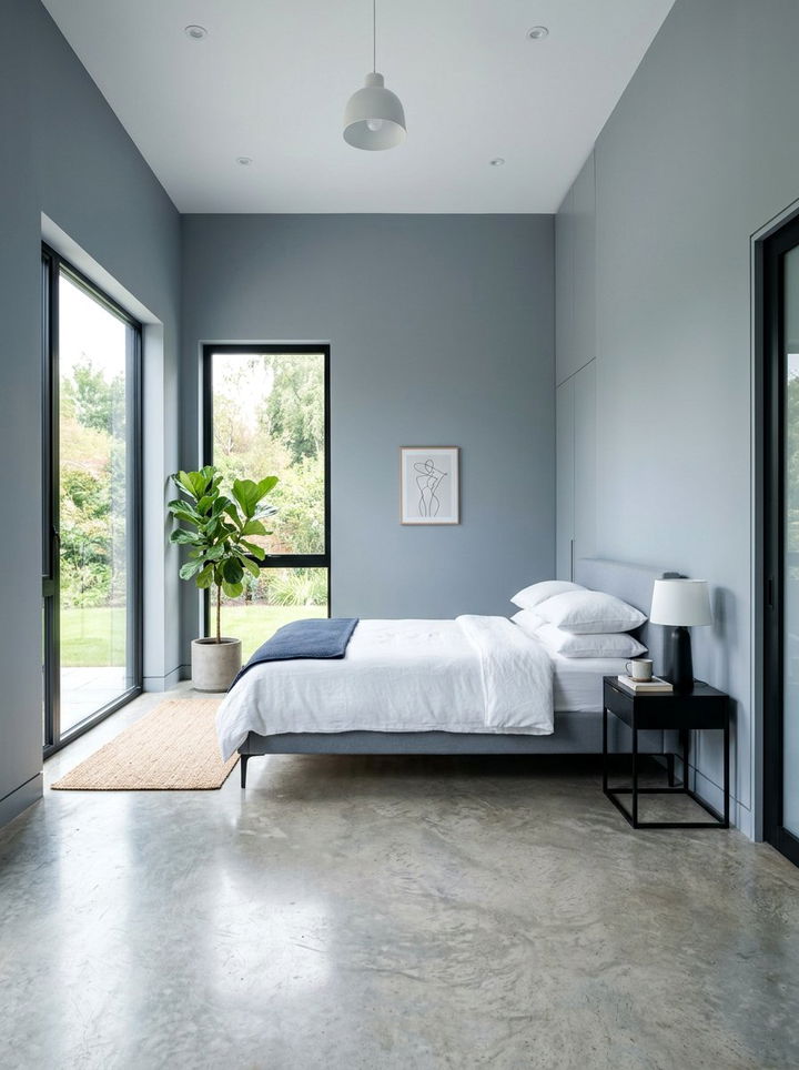 Cool Gray Minimalist Bedroom - 30 minimalist bedroom color ideas