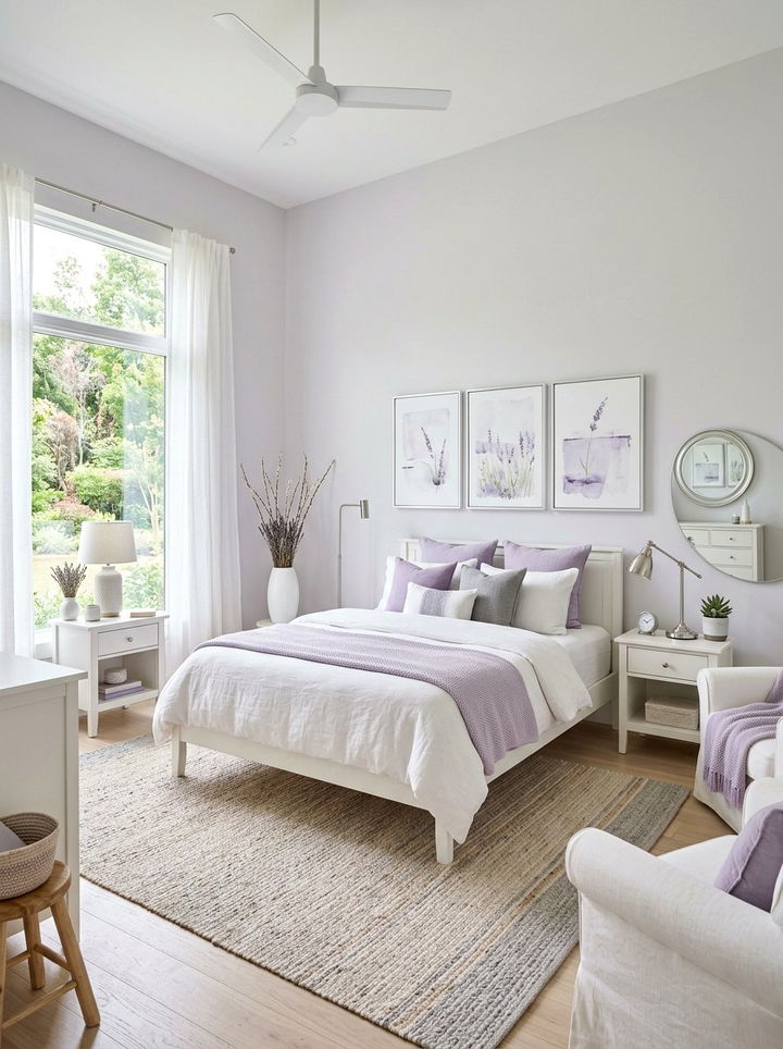 Cool Lavender Zen Bedroom - 30 Zen bedroom color ideas