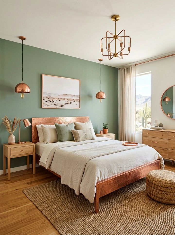 Copper Bedroom - 30 desert bedroom color ideas