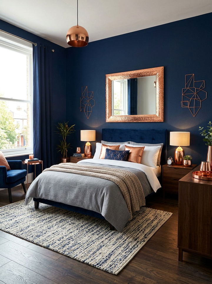 Copper Bedroom Accents - 30 dramatic bedroom ideas