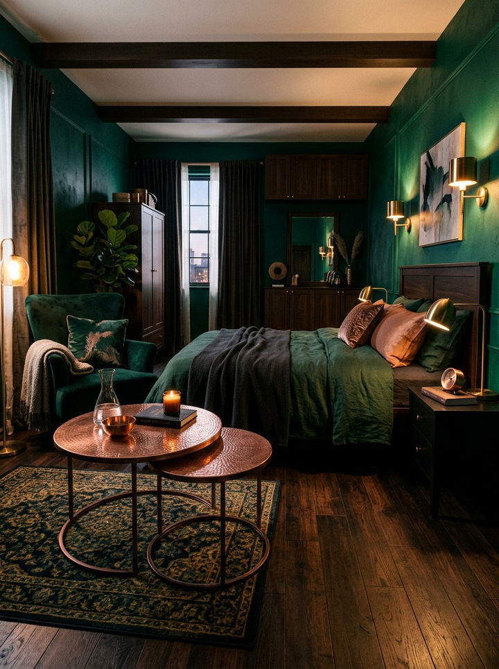 Copper Finish Nesting Set - 30 bedroom nesting tables