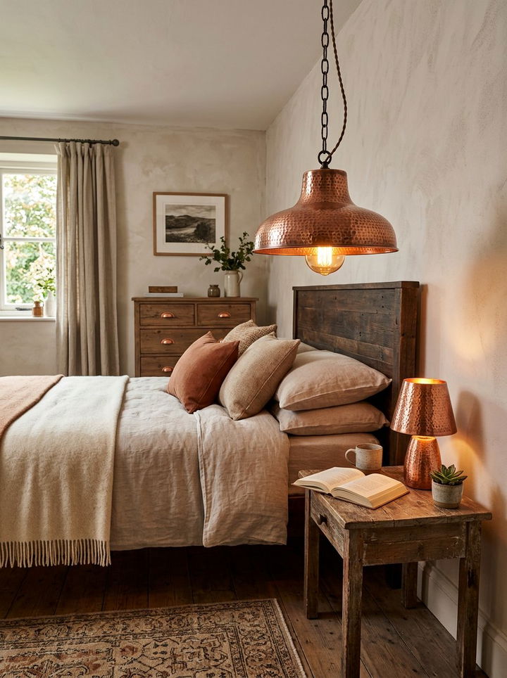 Copper Lighting Fixtures - 30 Mexican bedroom ideas