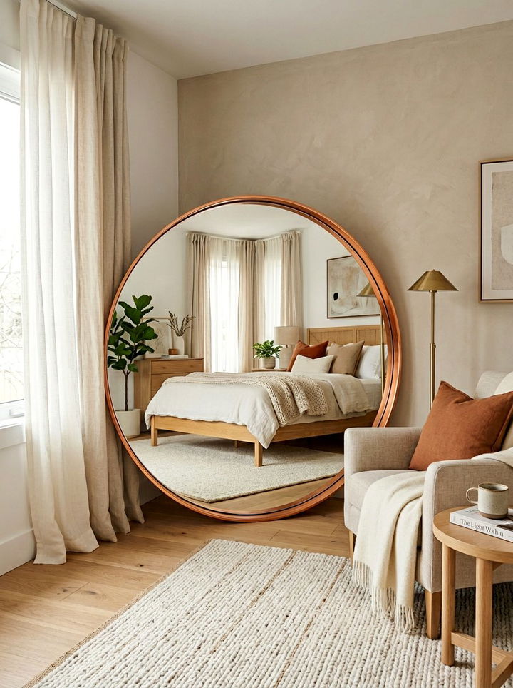 Copper Mirror Decor - 30 copper bedroom ideas