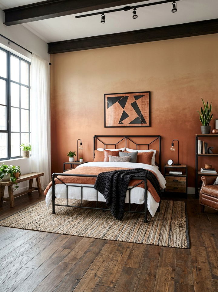 Copper Ombre Bedroom - 30 ombre bedroom ideas