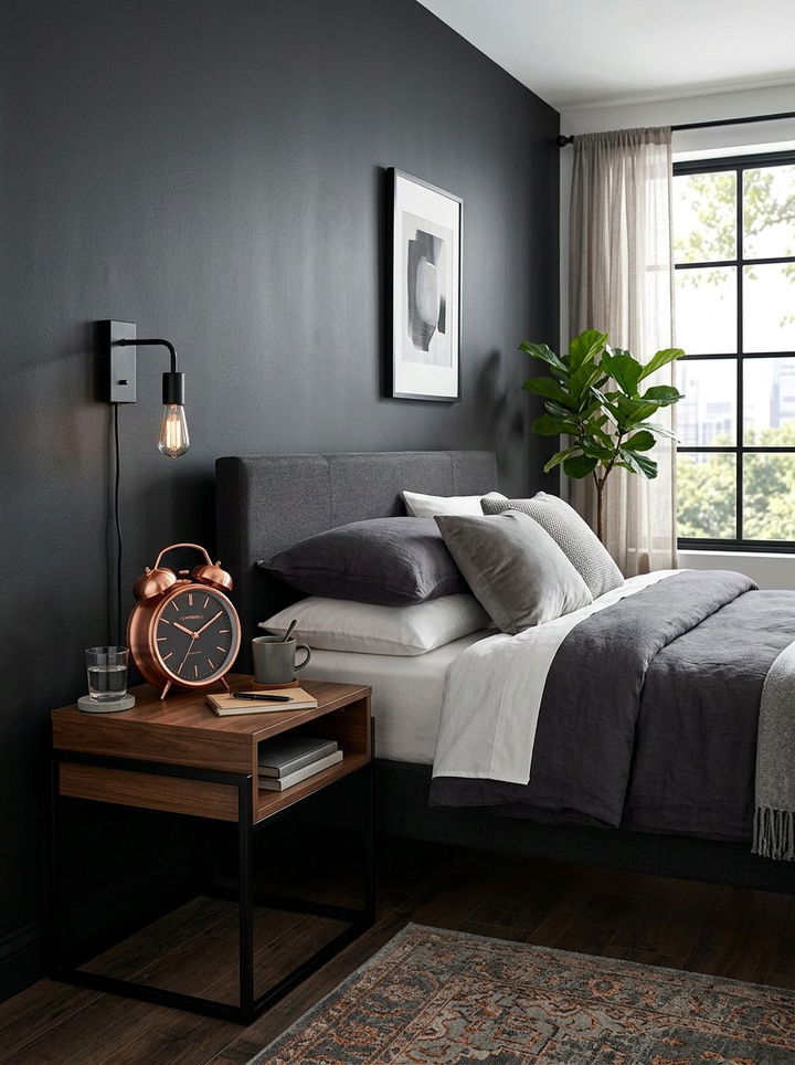 Copper finish alarm clock - 30 bedroom vintage clocks