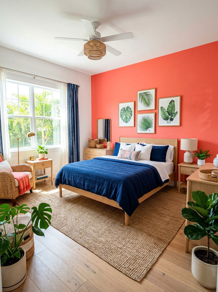 Coral bedroom wall color - 30 bedroom paint color ideas