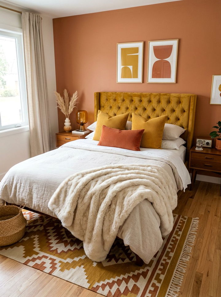 Corduroy Pillow - 30 soft texture bedroom ideas