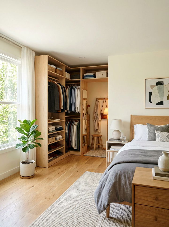 Corner Closet Storage Unit - 30 bedroom closet dividers