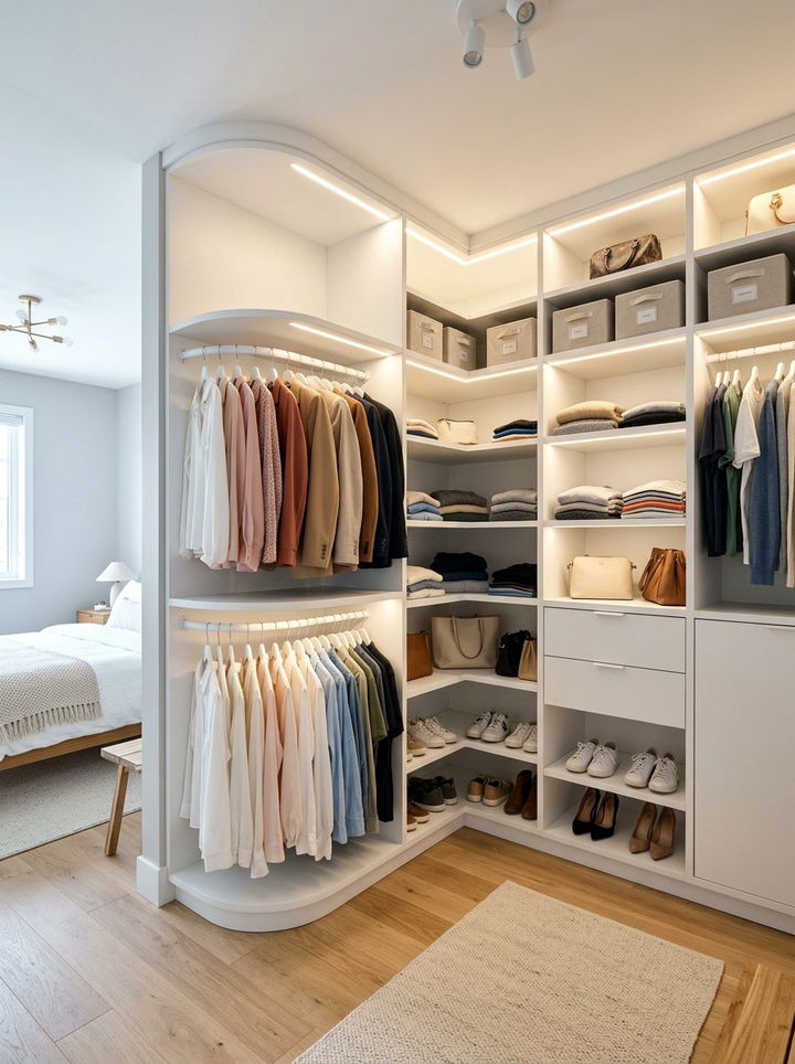 Corner Closet Unit - 30 bedroom closet systems