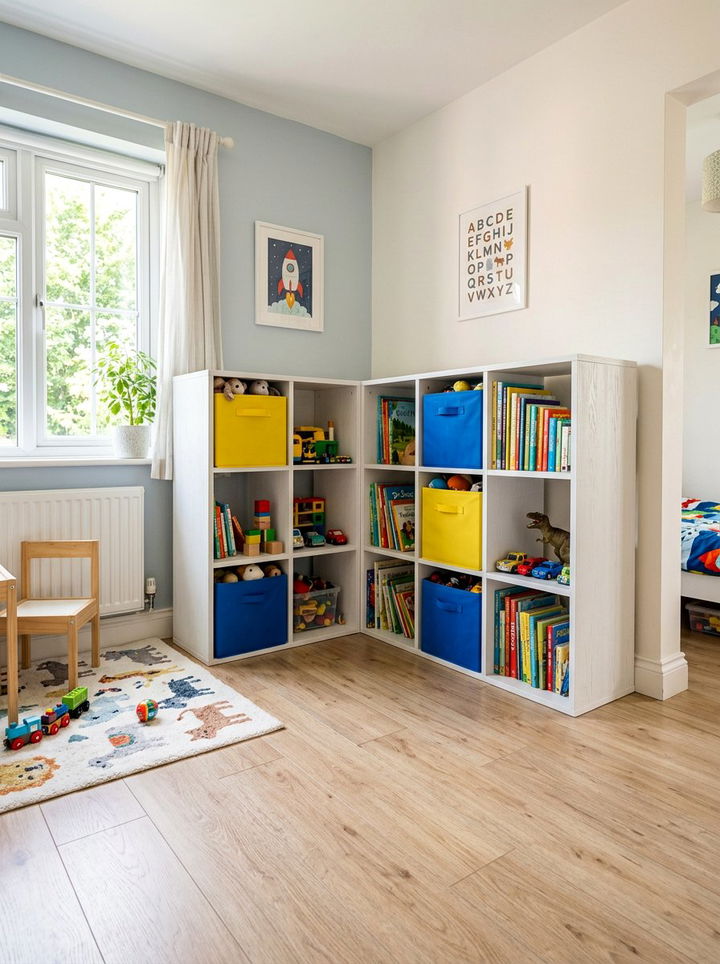 Corner Cube Organizer - 30 bedroom corner storage ideas