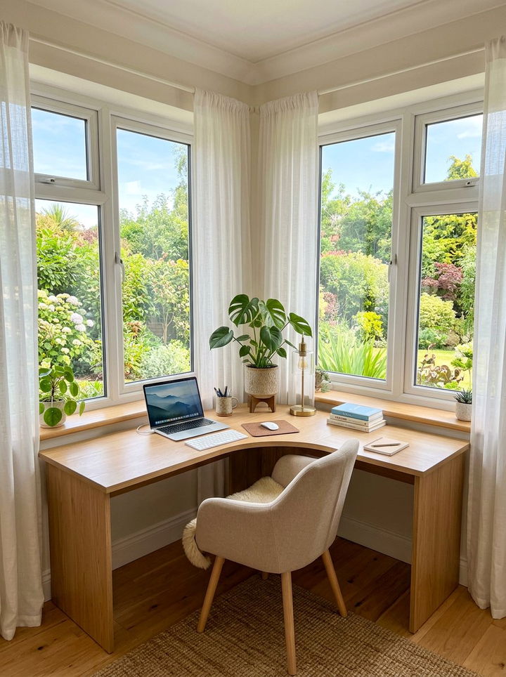 Corner Desk Under Window - 30 bedroom corner desk ideas