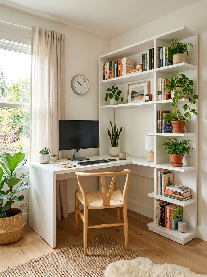 Corner Desk With Shelves - 30 bedroom corner desk ideas