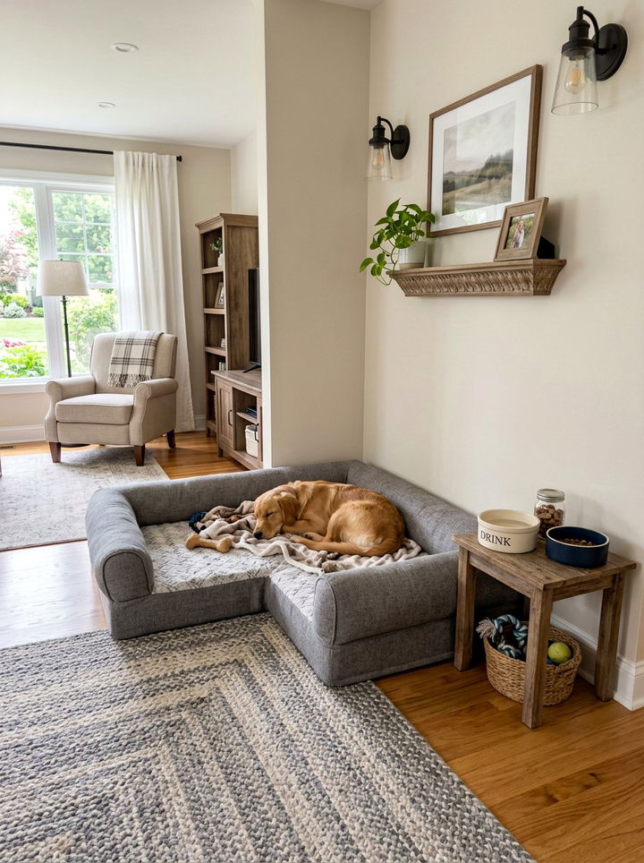 Corner Dog Bed Arrangement - 30 dog bedroom ideas