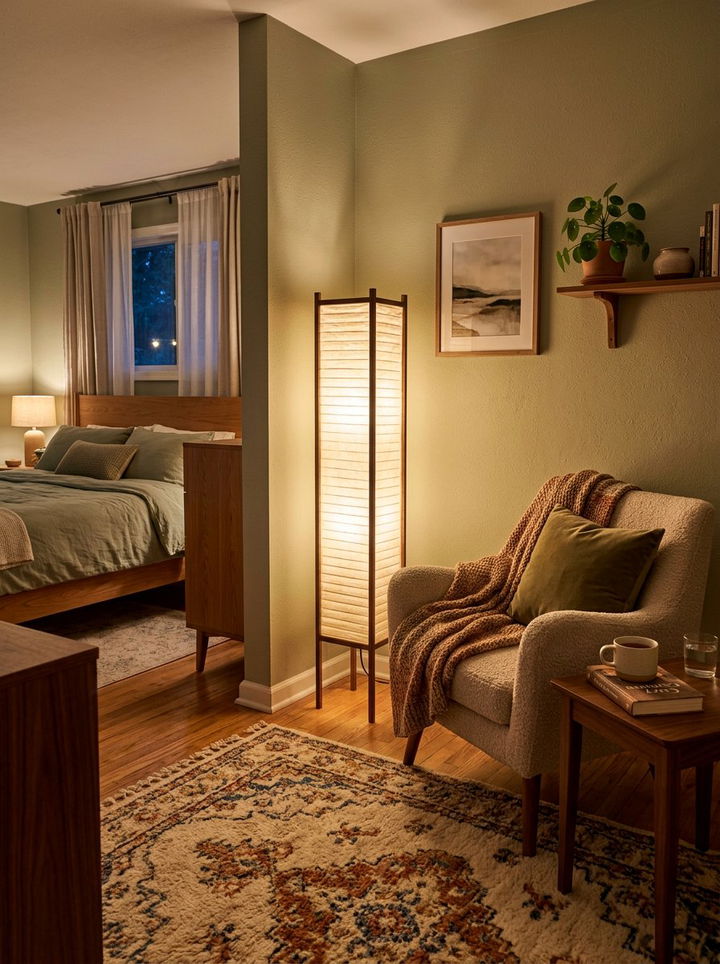 Corner Floor Lamp - 30 bedroom accent lighting ideas