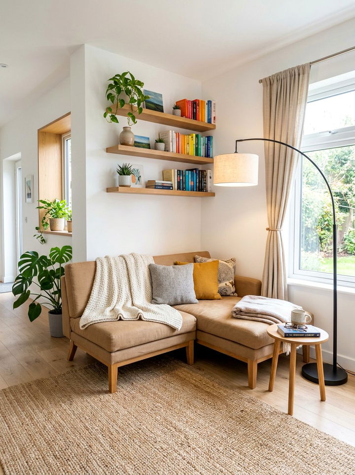 Corner Futon Placement - 30 bedroom futon ideas