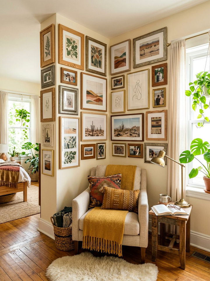Corner Gallery Frames - 30 bedroom picture frames