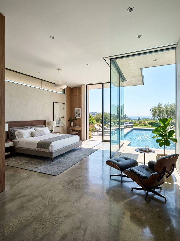 Corner Glass Door Bedroom - 30 bedroom with patio doors