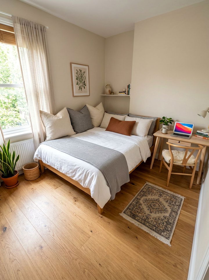 Corner Placement Bed - 30 compact bedroom ideas