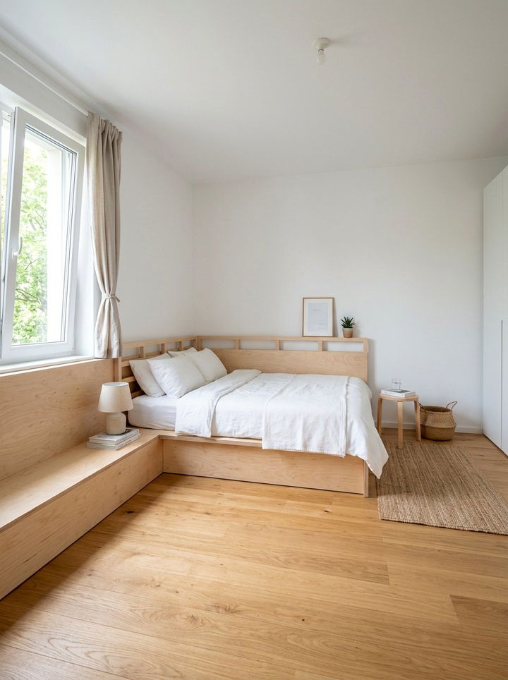 Corner Platform Bed - 30 bedroom built-in beds