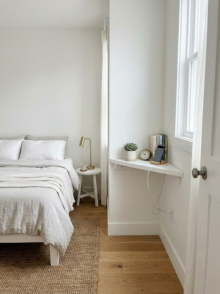 Corner Shelf Phone Station - 30 bedroom charging stations