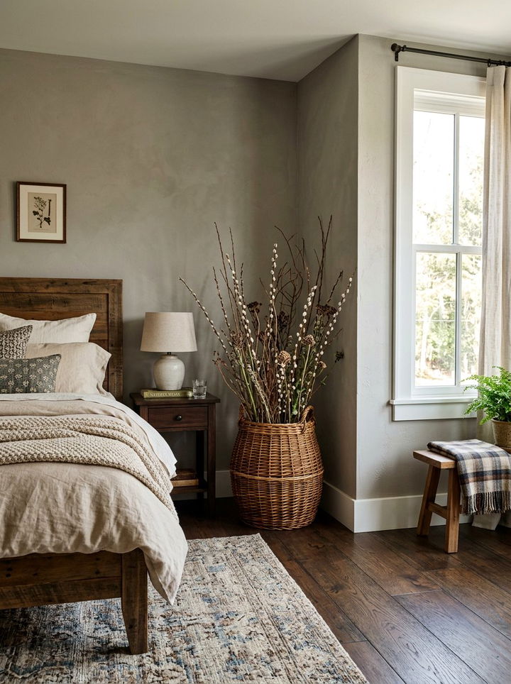 Corner Willow Basket - 30 bedroom storage baskets