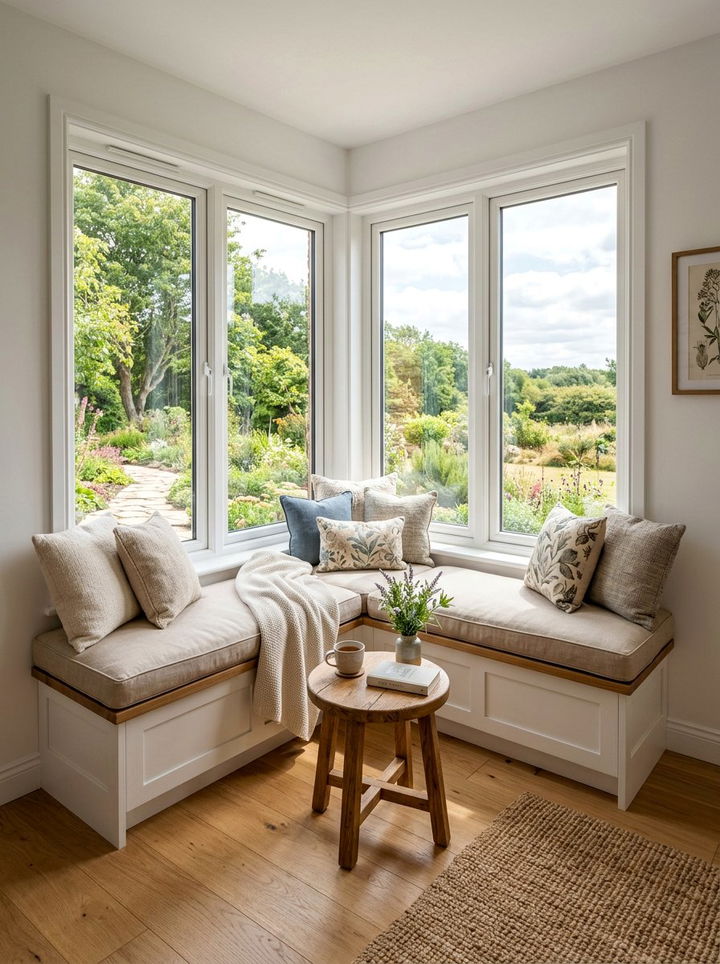 Corner Window Seat - 30 bedroom window seat ideas