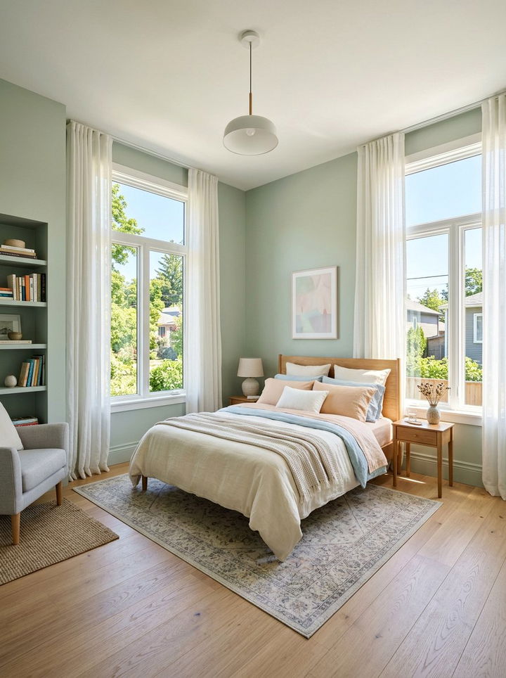 Corner bedroom floor plan with windows - 30 bedroom floor plan ideas