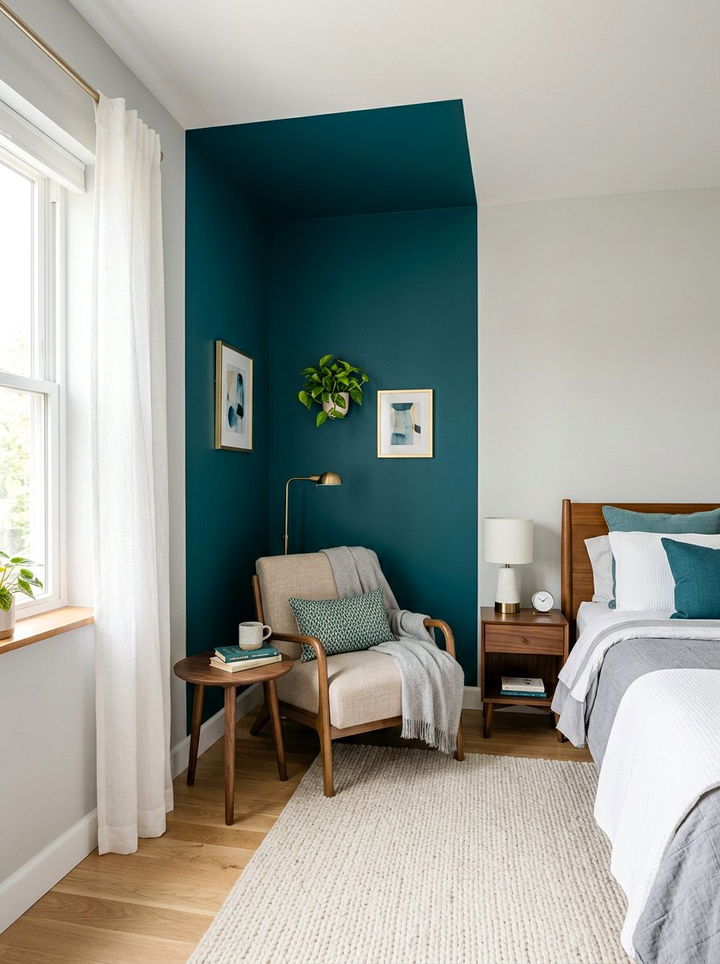 Corner color block bedroom - 30 color block bedroom ideas