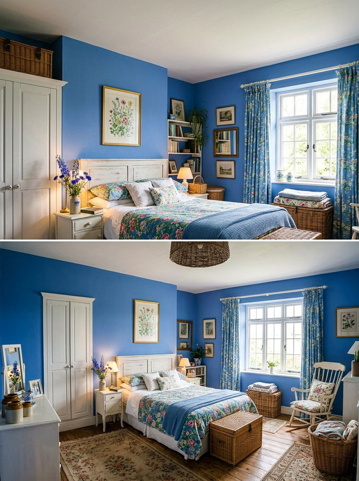 Cornflower blue bedroom - 30 sky inspired bedroom color ideas