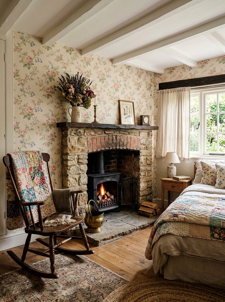 Cottage Core Bedroom Fireplace - 30 bedroom wood burning fireplace ideas