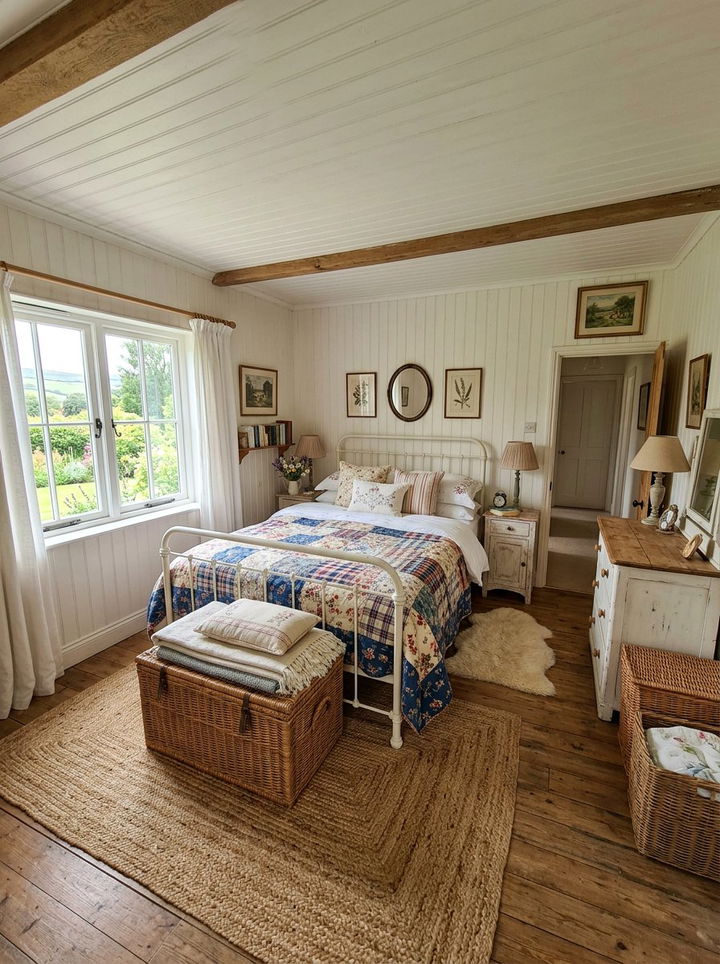 Cottage White Bedroom - 30 white bedroom design ideas