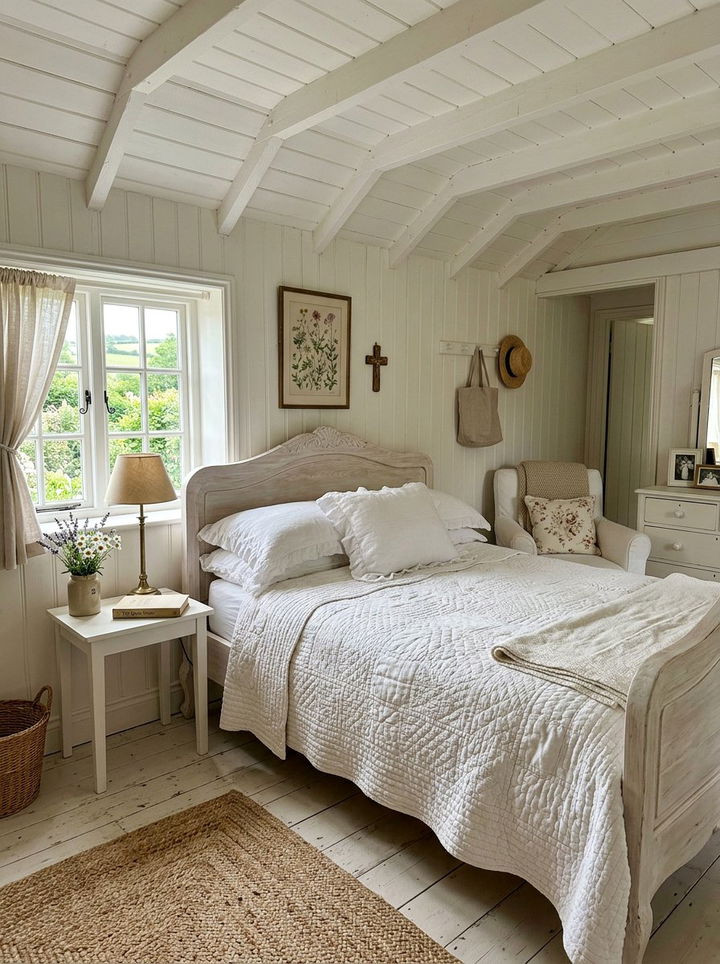Cottage White Bedroom - 30 all white bedroom ideas
