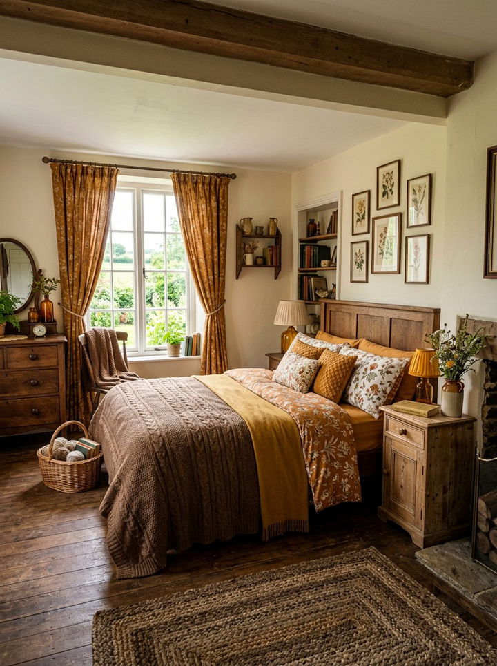 Cottagecore Amber Bedroom - 30 amber and brown bedroom ideas