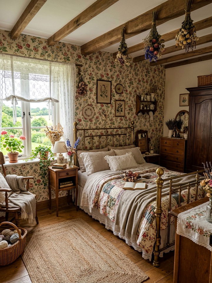 Cottagecore Bedroom - 30 cozy bedroom ideas
