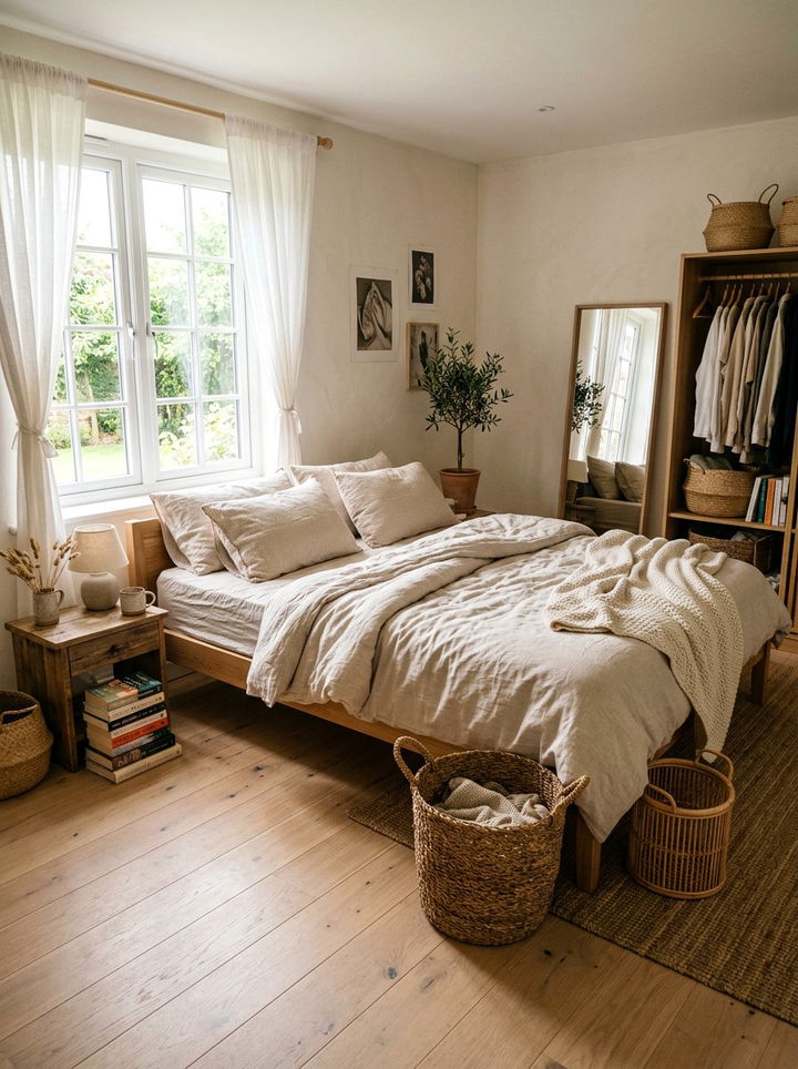 Cotton Linen Bedding - 30 better sleep bedroom ideas