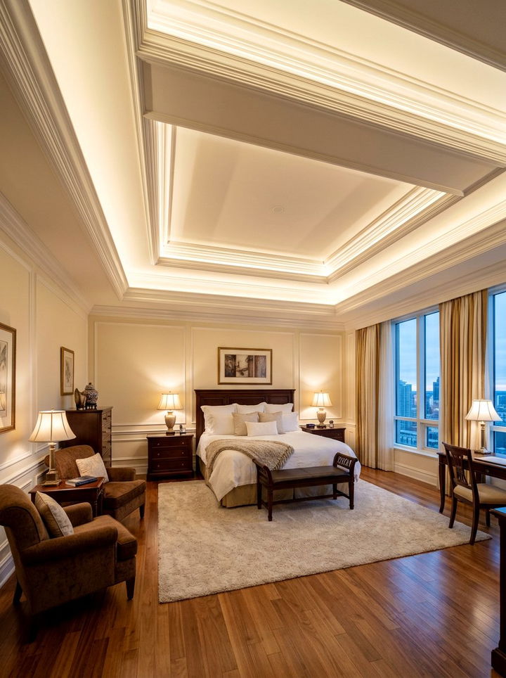 Cove Ceiling Light - 30 bedroom ambient lighting ideas