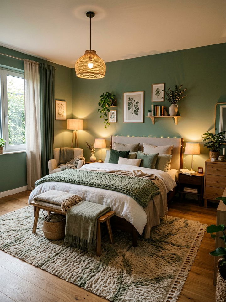 Cozy Eucalyptus Green Bedroom - 30 eucalyptus green bedroom ideas