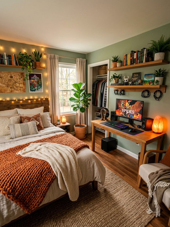 Cozy Gaming Bedroom - 30 gamer setup bedroom ideas